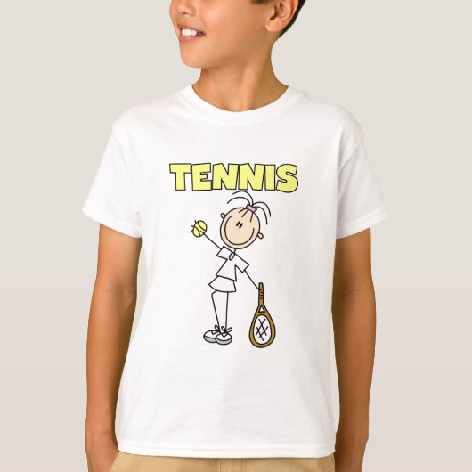 TENNIS Mädchen-T-Shirts und Geschenke T-Shirt (Vorderseite)