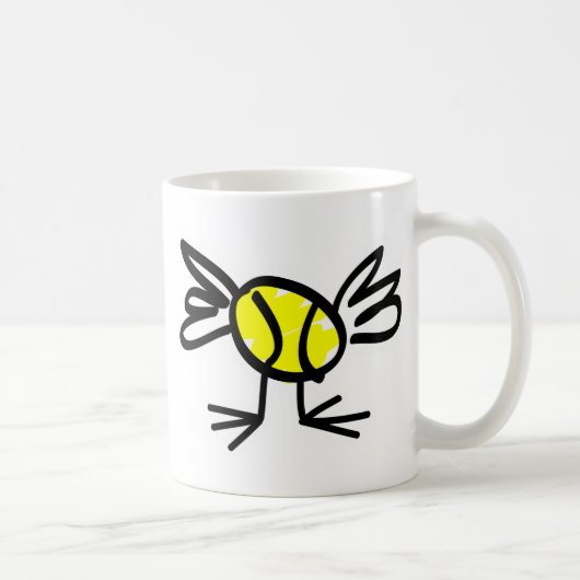 Tennis Mädchen Tasse Geschenk (Rechts)