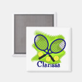 Tennis Magnet (Vorderseite/Rückseite)