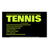 Tennis Magnetische Visitenkarte (Vorderseite)