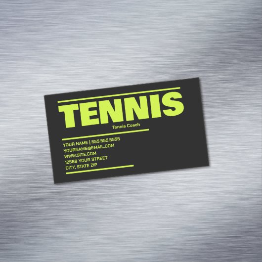 Tennis Magnetische Visitenkarte (Beispiel)