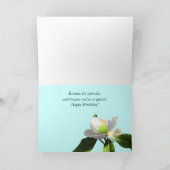 Tennis Magnolia Happy Birthday Karte (Innenseite)