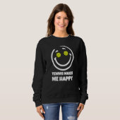 Tennis Makes Me Happy Sweatshirt (Vorne ganz)