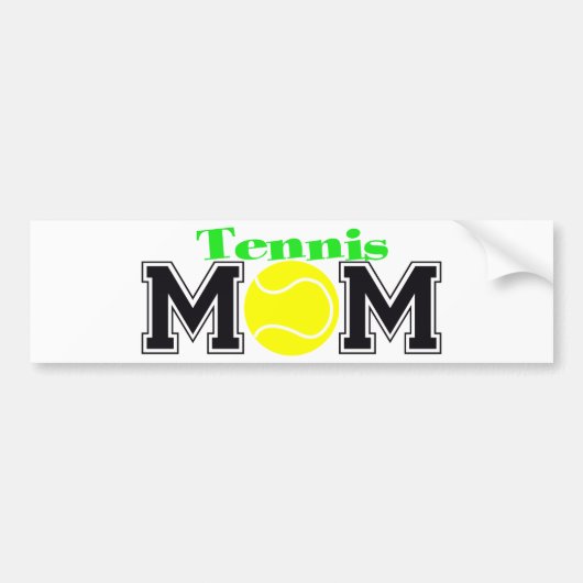 Tennis-Mama Autoaufkleber (Vorne)