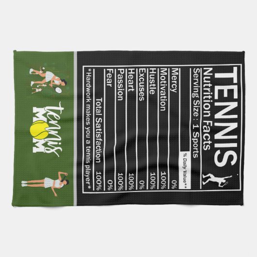 Tennis-MAMA Geschirrtuch (Horizontal)