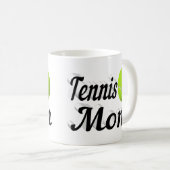 Tennis Mama Halbtext Kaffee Tasse (VorderseiteRechts)
