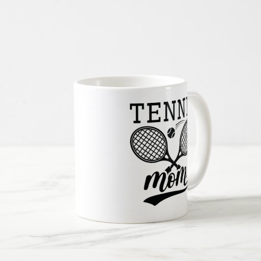Tennis-Mama Kaffeetasse (VorderseiteRechts)