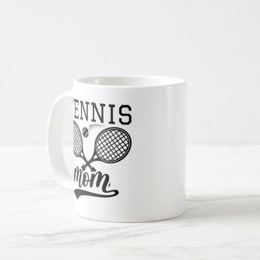 Tennis-Mama Kaffeetasse (Vorderseite Links)