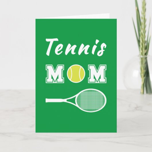 Tennis-Mama Karte (Vorderseite)