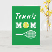 Tennis-Mama Karte (Gelbe Blume)