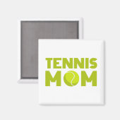 Tennis-Mama Magnet (Vorderseite/Rückseite)