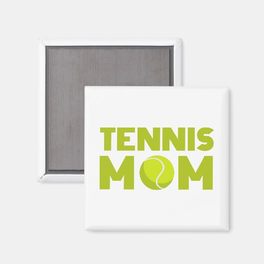 Tennis-Mama Magnet (Vorderseite/Rückseite)