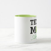 Tennis-Mama-personalisierter Name Tasse (Zentrum)