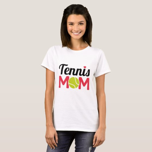 Tennis-Mama T-Shirt (Vorne ganz)