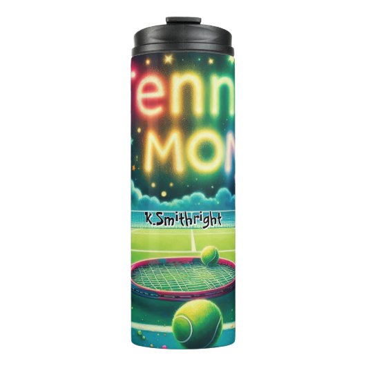 Tennis Mama Thermosbecher (Vorderseite)