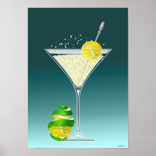 Tennis Martini, Tennis Poster (Vorne)