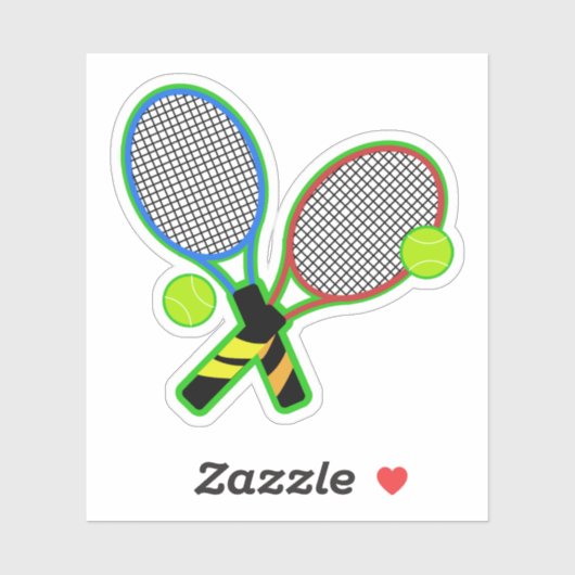 Tennis Match Aufkleber (Blatt)