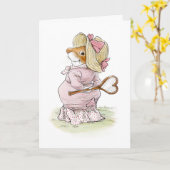 Tennis Match Mouse Liebe Card Karte (Gelbe Blume)