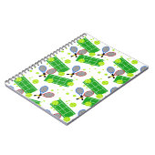 Tennis-Match Notizblock (Linke Seite)