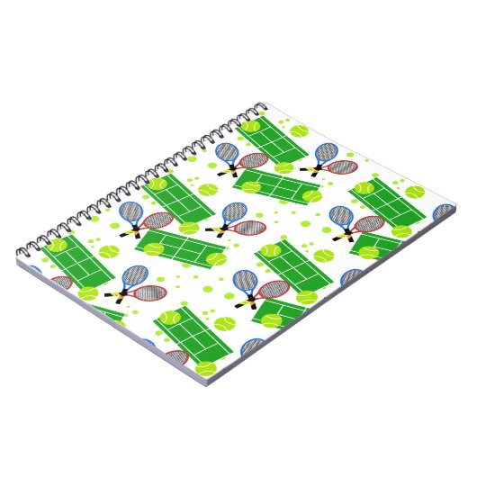 Tennis-Match Notizblock (Linke Seite)