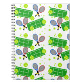 Tennis-Match Notizblock (Vorderseite)