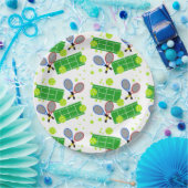 Tennis-Match Pappteller (Party)