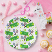 Tennis-Match Pappteller (Party)