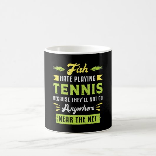 Tennis Match Player Racket Court Sportliches Sonne Kaffeetasse (Mittel)