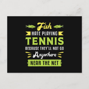 Tennis Match Player Racket Court Sportliches Sonne Postkarte