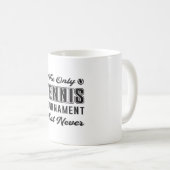 Tennis Match Racket Spielplatz Funny Gift Kaffeetasse (VorderseiteRechts)