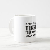 Tennis Match Racket Spielplatz Funny Gift Kaffeetasse (Vorderseite Links)