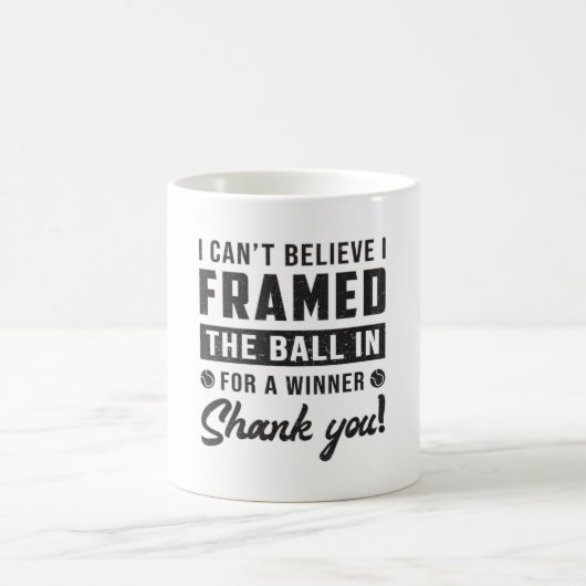 Tennis Match Racket Spielplatz Funny Gift Kaffeetasse (Mittel)