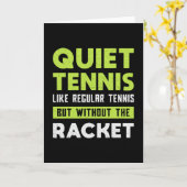 Tennis Match Racket Spielplatz Sportgeschenk Karte (Gelbe Blume)