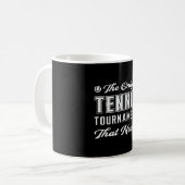 Tennis Match Racket Sportplatz Funny Geschenk Kaffeetasse (Vorderseite Links)