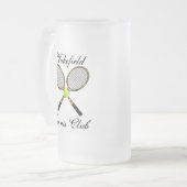 Tennis Mattierte Tasse (Vorderseite Links)