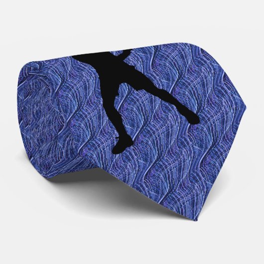TENNIS MED. BLAUE EINZIGARTIG KRAWATTE (Gerollt)