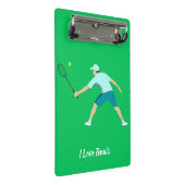 Tennis Mini Klemmbrett (Schrägansicht)