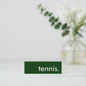 Tennis. Mini Visitenkarte (Stehend Vorderseite)