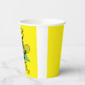 Tennis Mir geht es gut, alles ist gut lustig Pappbecher (Links)