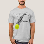 Tennis mit Tennisball T-Shirt (Vorderseite)