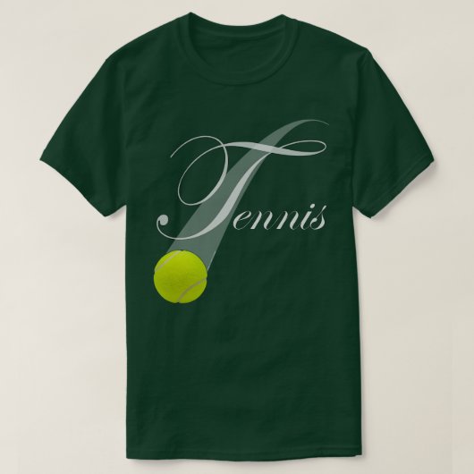 Tennis mit Tennisball T-Shirt (Design vorne)