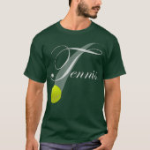 Tennis mit Tennisball T-Shirt (Vorderseite)