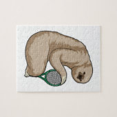 Tennis mit Tennisschläger Puzzle (Horizontal)