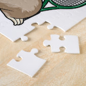 Tennis mit Tennisschläger Puzzle (Seite)