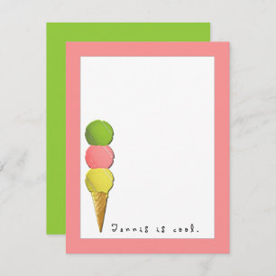 Tennis Mitteilungskarte