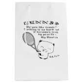 Tennis Mittlere Geschenktüte (Vorderseite)