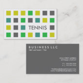 TENNIS (Mod-Quadrate) Visitenkarte (Vorne/Hinten)
