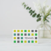 TENNIS (Mod-Quadrate) Visitenkarte (Stehend Vorderseite)