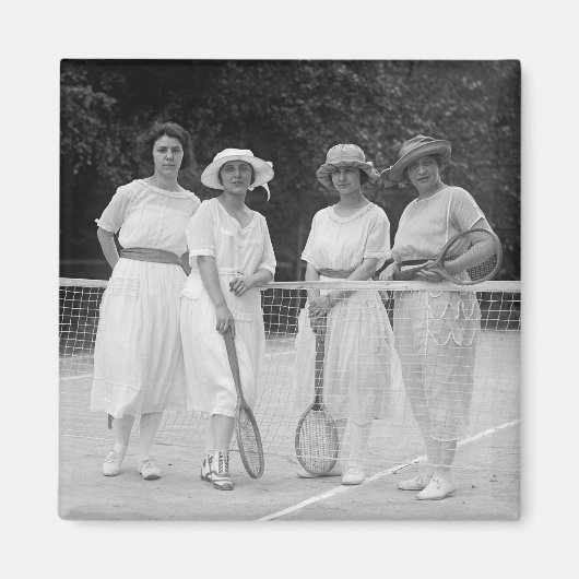 Tennis-Mode der 1920er Magnet (Vorne)