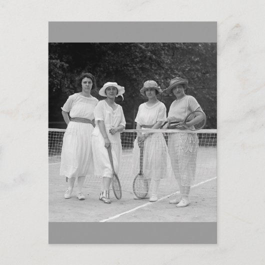 Tennis-Mode der 1920er Postkarte (Vorderseite)